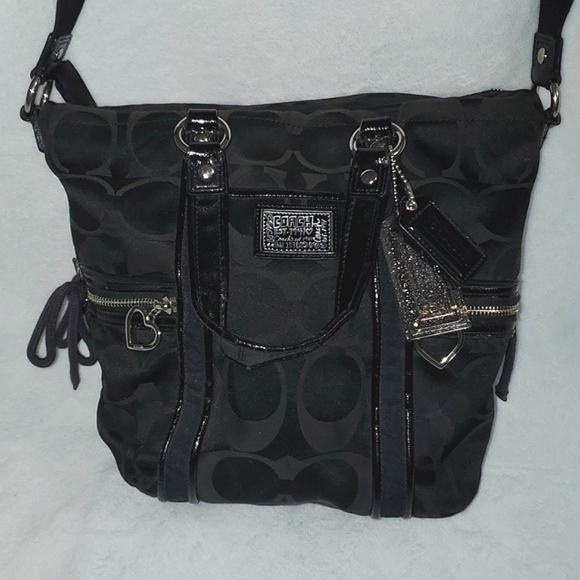 Coach Poppy Signature Tote Bag Purse - Picture 2 of 16